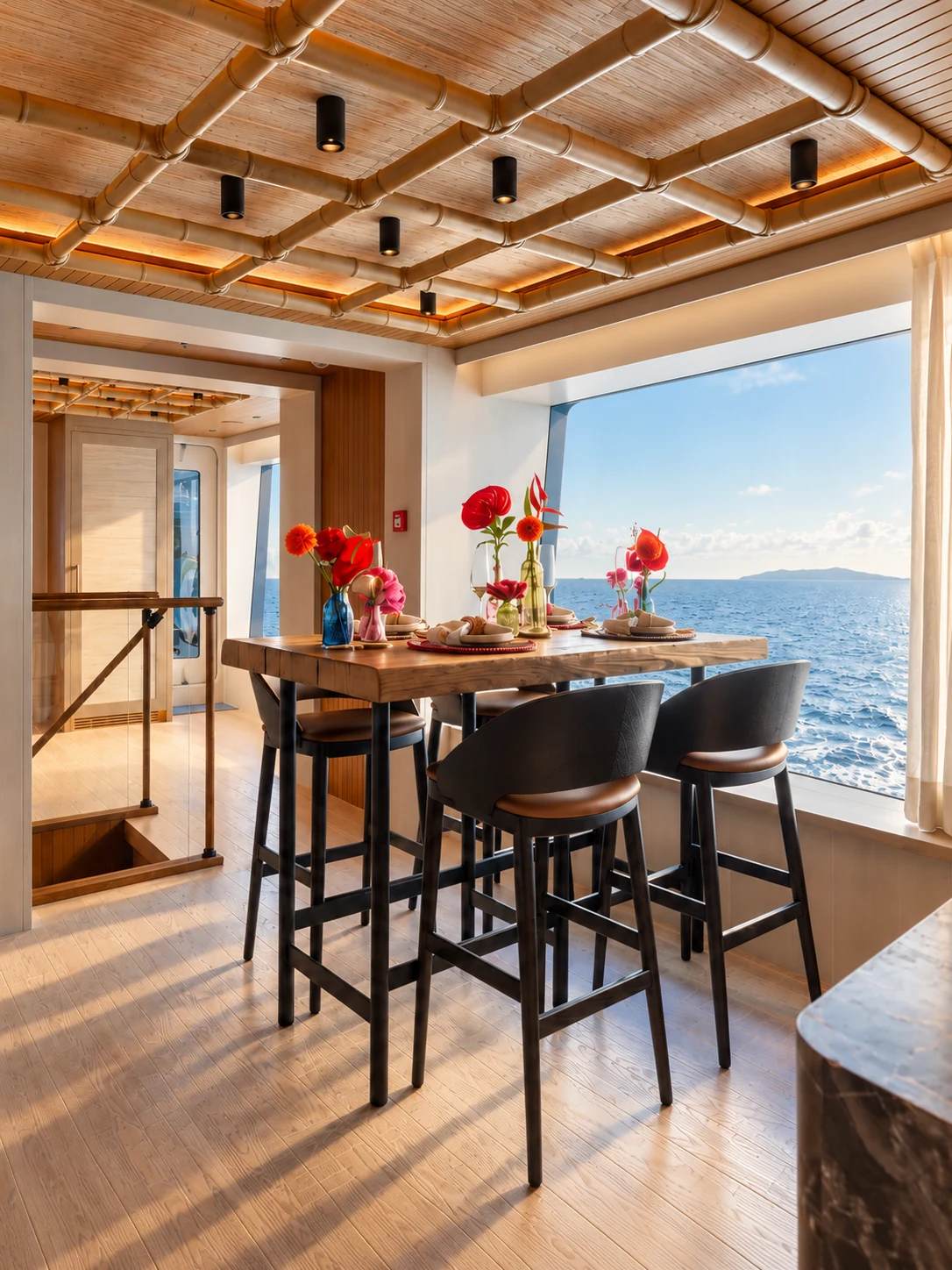 Galley breakfast counter