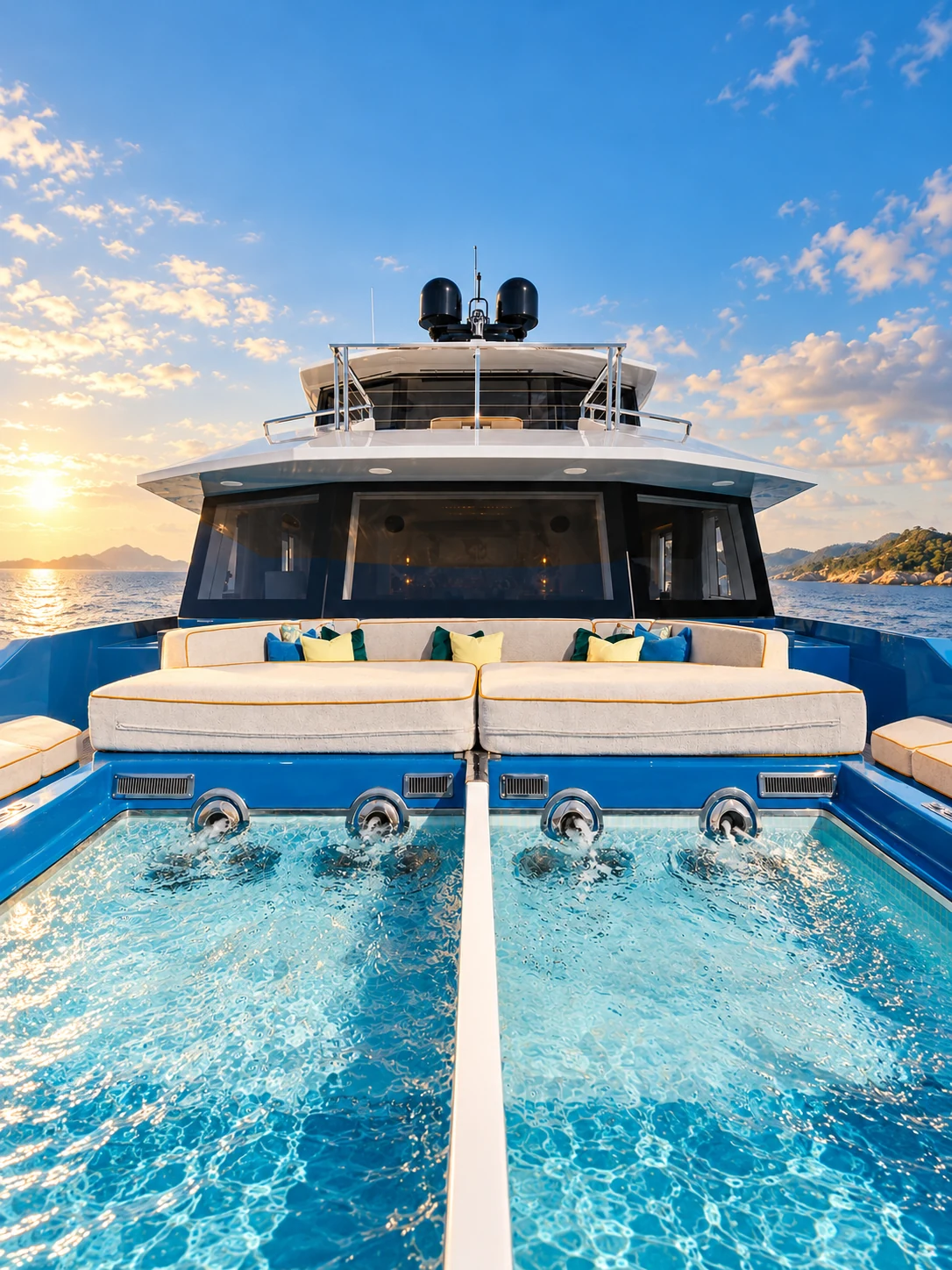 Foredeck plunge pool